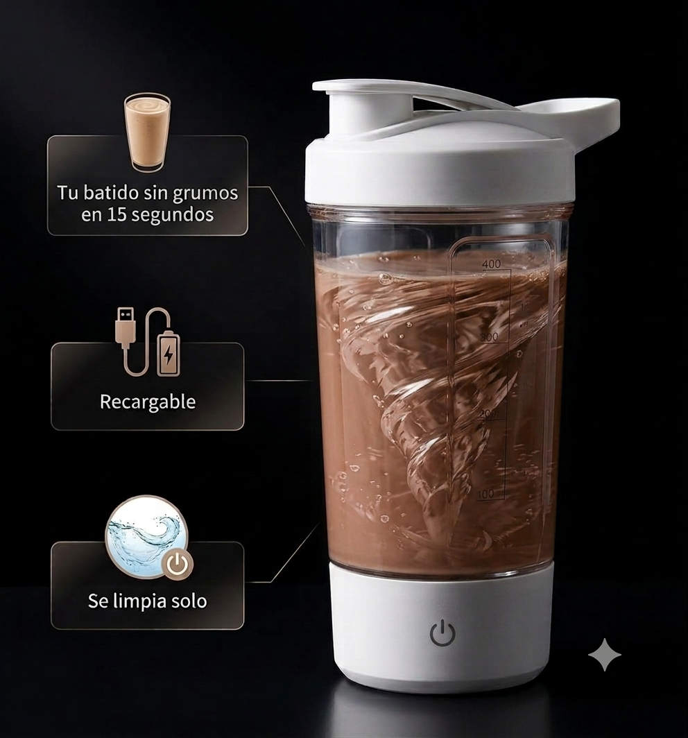 NoxFit™ - Shaker Eléctrico Recargable (Autolavable)