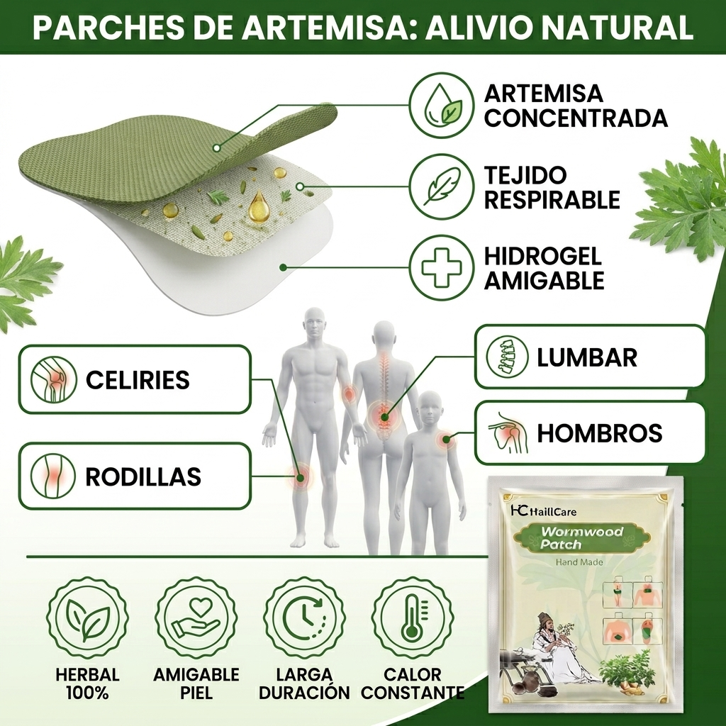 Artemisa Balance™ - Parches de Artemisa para Reducir Dolor Muscular y Articular
